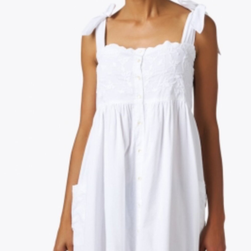 Juliet Dunn White Summer Dress